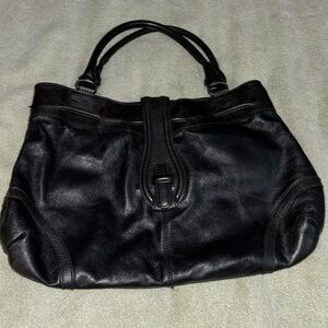 Balenciaga Black Leather Shoulder Bag